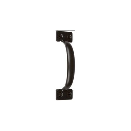 Delaney Hardware 6-1/2 in. Black Barn Door Hardware Square Pull Handle BD0124